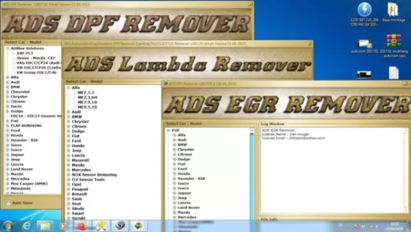 DPF EGR Lambda Remover 2017.01