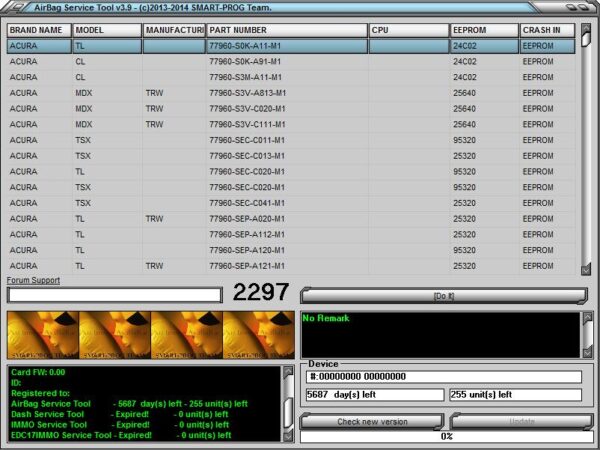 Airbag Service Tool V3.9