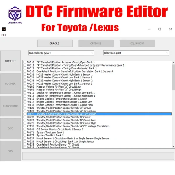 DTC Toyota /Lexus DTC Firmware Editor English Version