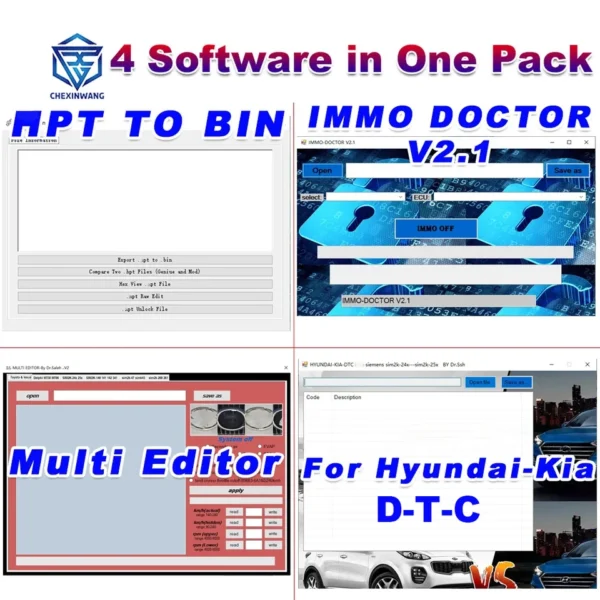 PACK KIA HYNDAI SOFTWARES (4 Softwares )