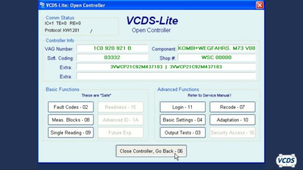 Activation VCDS (vagcome) V23.3.1