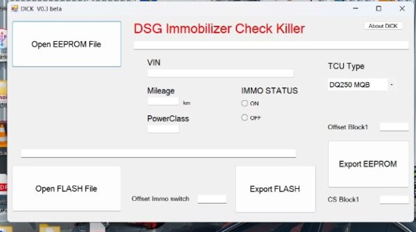 SOFTWARE DSG IMMO Killer V0.3