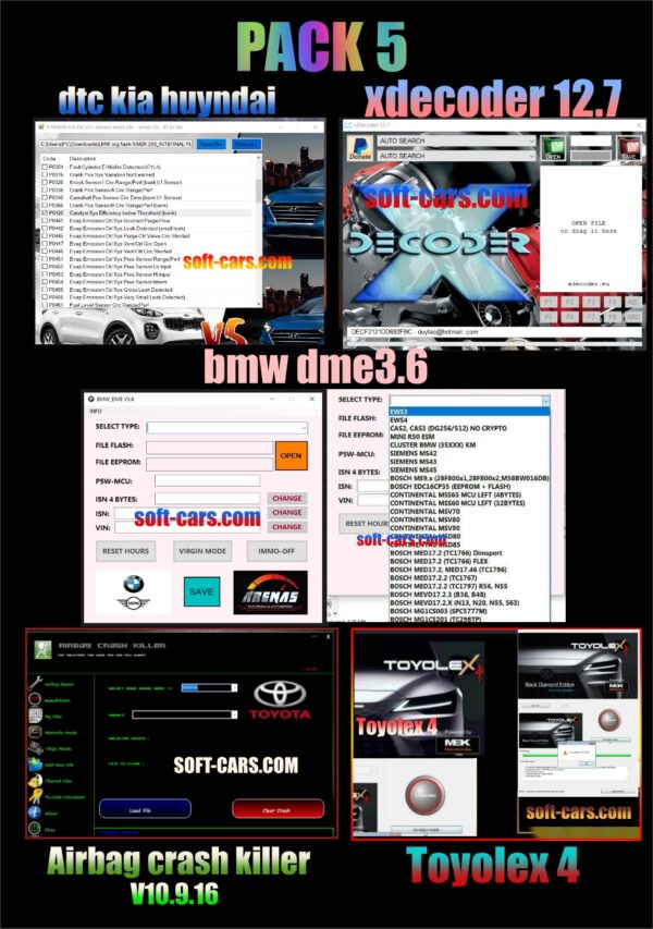 PACK 5 SOFTWARES