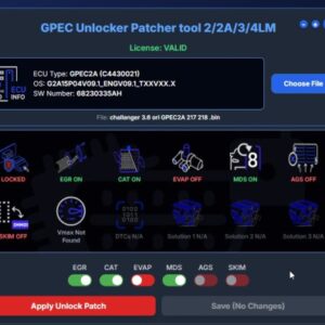 GPEC UNLOCKER  PATCHER TOOL 2/2A/3/4LM